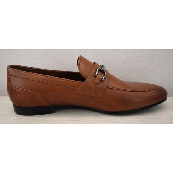 ALDO 220-001-043 Men's Sz 12D Cognac Brown Leather Smooth Marinho Loafers - Picture 6 of 13